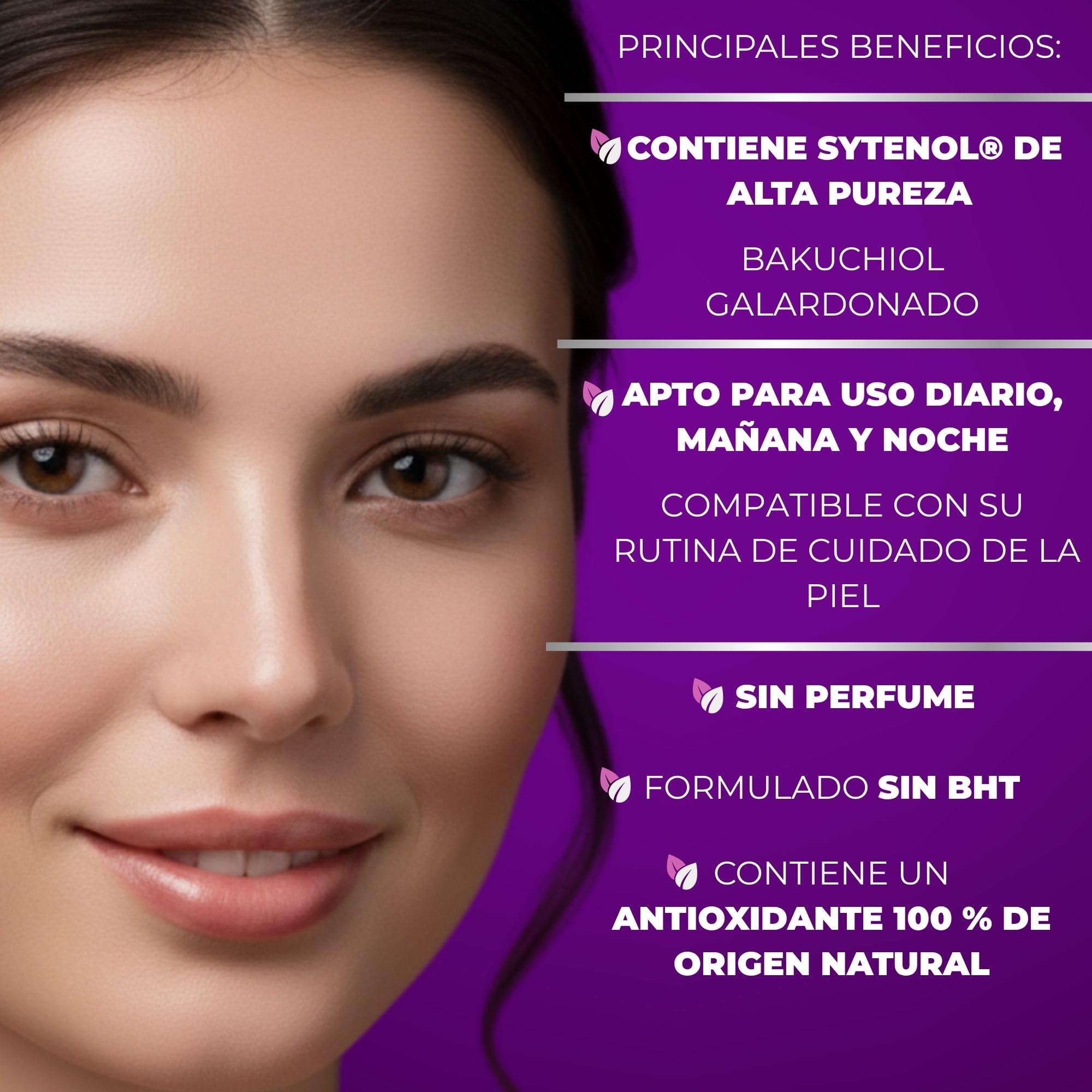 Afrodita Professional Bakuchiol Phyto Retinol Shot 2% - Sérum facial con Sytenol A, pantenol, beta-glucano y escualano, sin fragancia, vegano, 30 ml