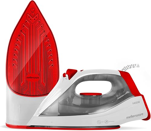 Mellerware Iron Steam/Dry/Spray Non-Stick White 250ml 1400W "Orion II"