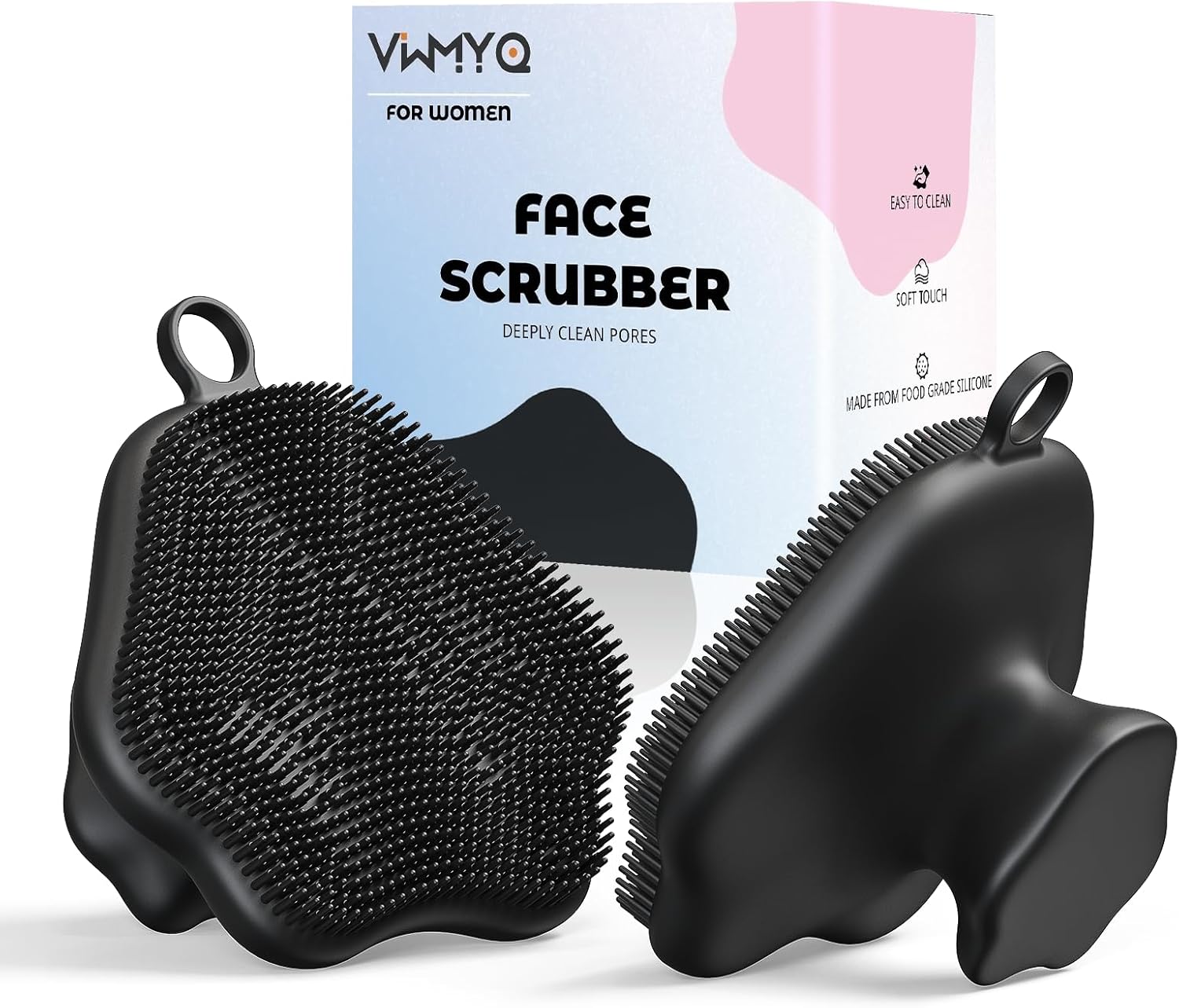 VWMYQ Silicone Face Scrubber – Exfoliating Face Scrubber for Women and Man, Gentle Facial Cleansing Brush Blackhead Acne Pore Pad Cradle Cap, Manual Soft Face Wash Brush for Deep Skin Care VWMYQ Silicone Face Scrubber – Exfoliating Face Scrubber for Women and Man, Gentle Facial Cleansing Brush Blackhead Acne Pore Pad Cradle Cap, Manual Soft Face Wash Brush for Deep Skin Care