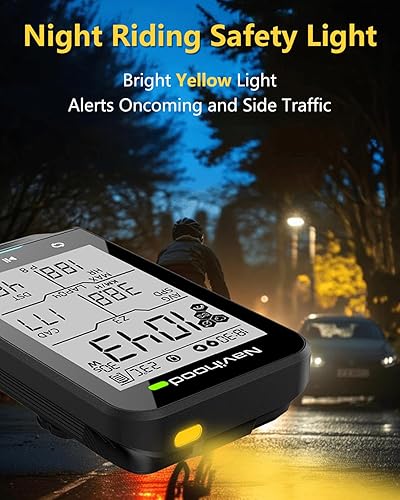 Miniatura 7 de Computadora de bicicleta L3 GPS inalámbrica, pantalla de 2.6 pulgadas, velocímetro de bicicleta Bluetooth ANT+, IPX7 impermeable, retroiluminación