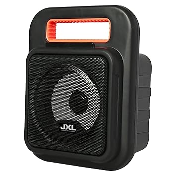 JXL Boom Master 20 Watt Premium Portable Bluetooth Speaker with Powerful Sound with Mic Connection and TWS Support (Black Orange)
