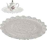 Vista 6 de Plato de café, bandeja de café turca dorada para café (plata)