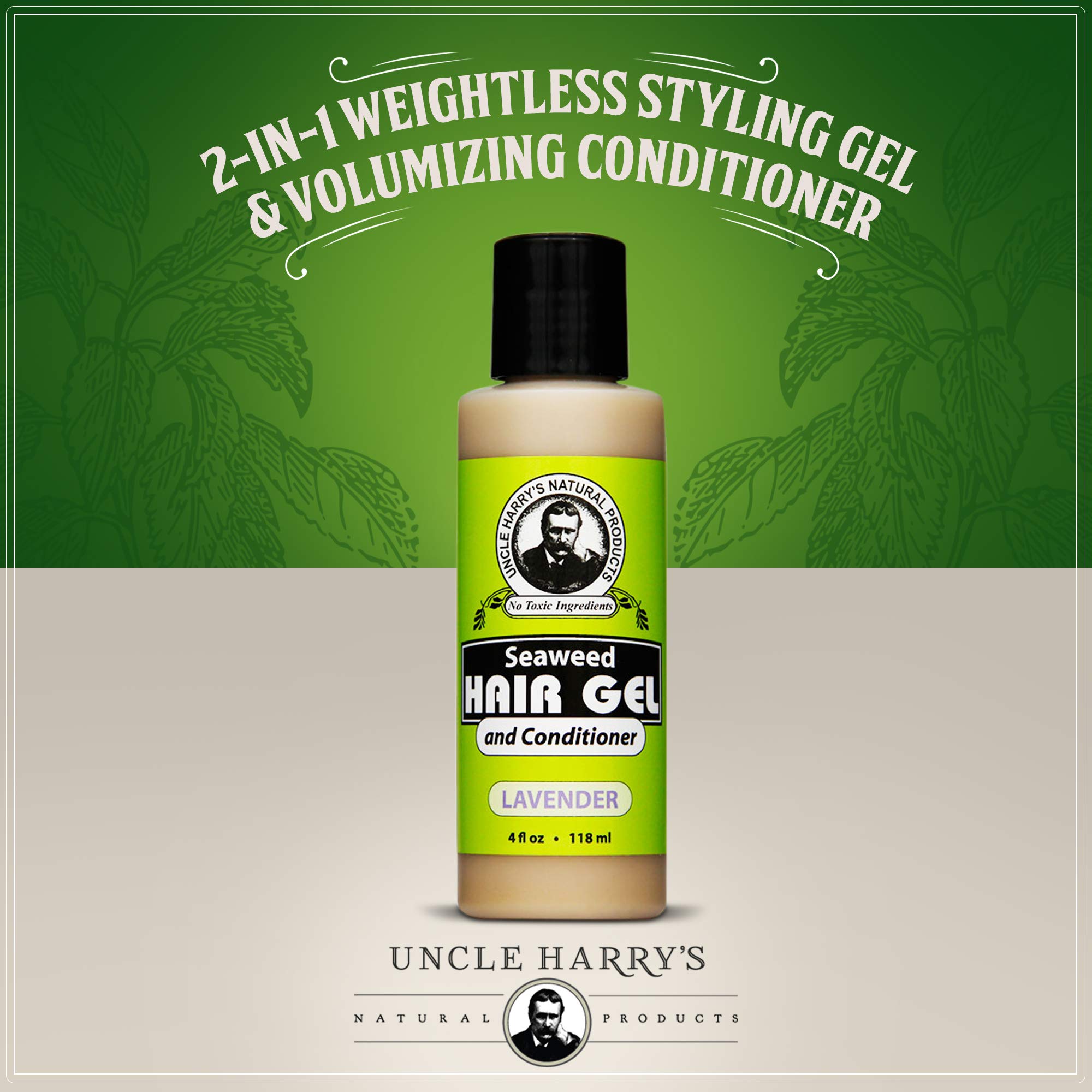 Amazon.com : Uncle Harry's Lavender Seaweed Hair Gel & Volumizing