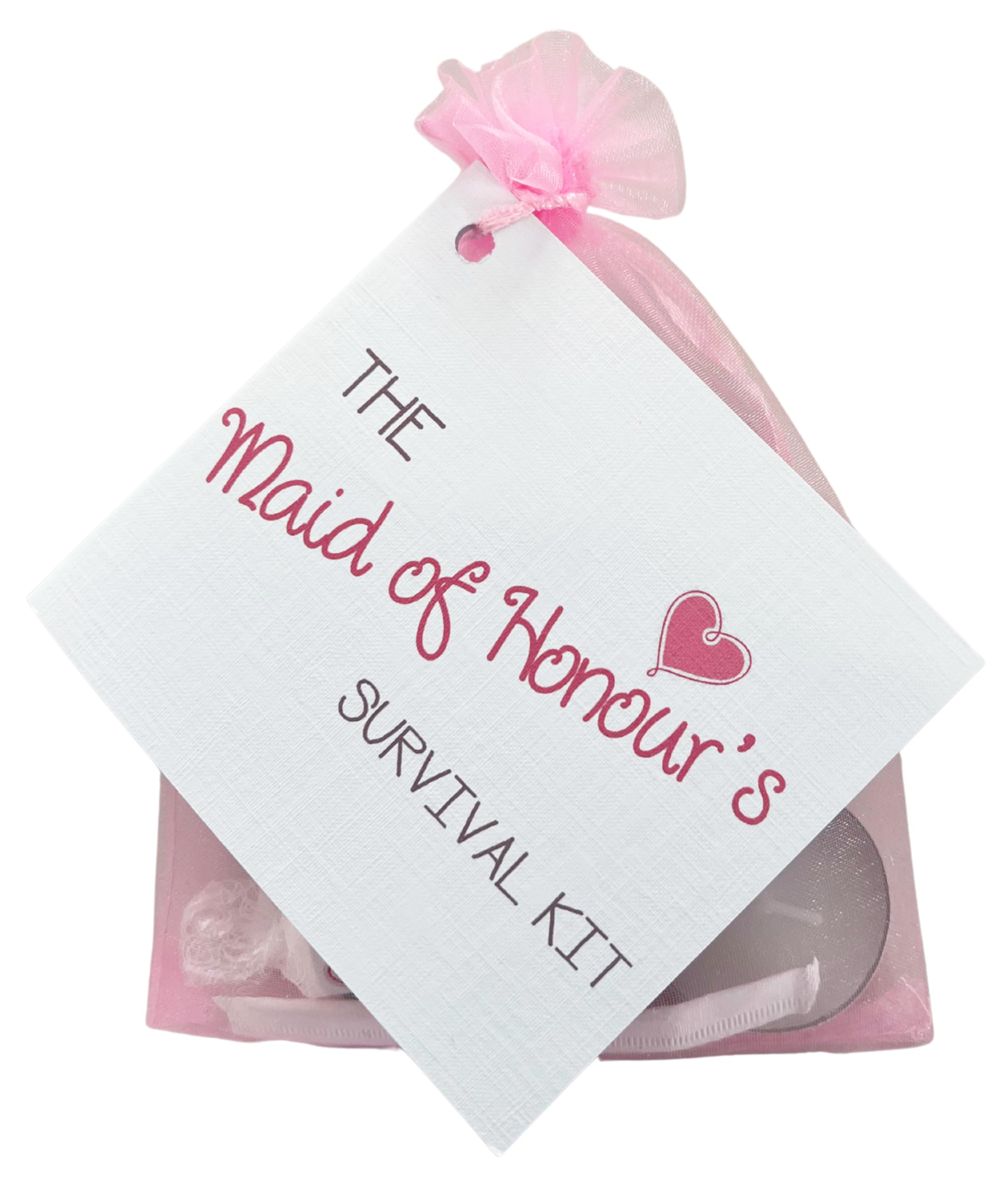 Maid of Honour Gift. Novelty Survival Kit. Thank you gift & card keepsake.