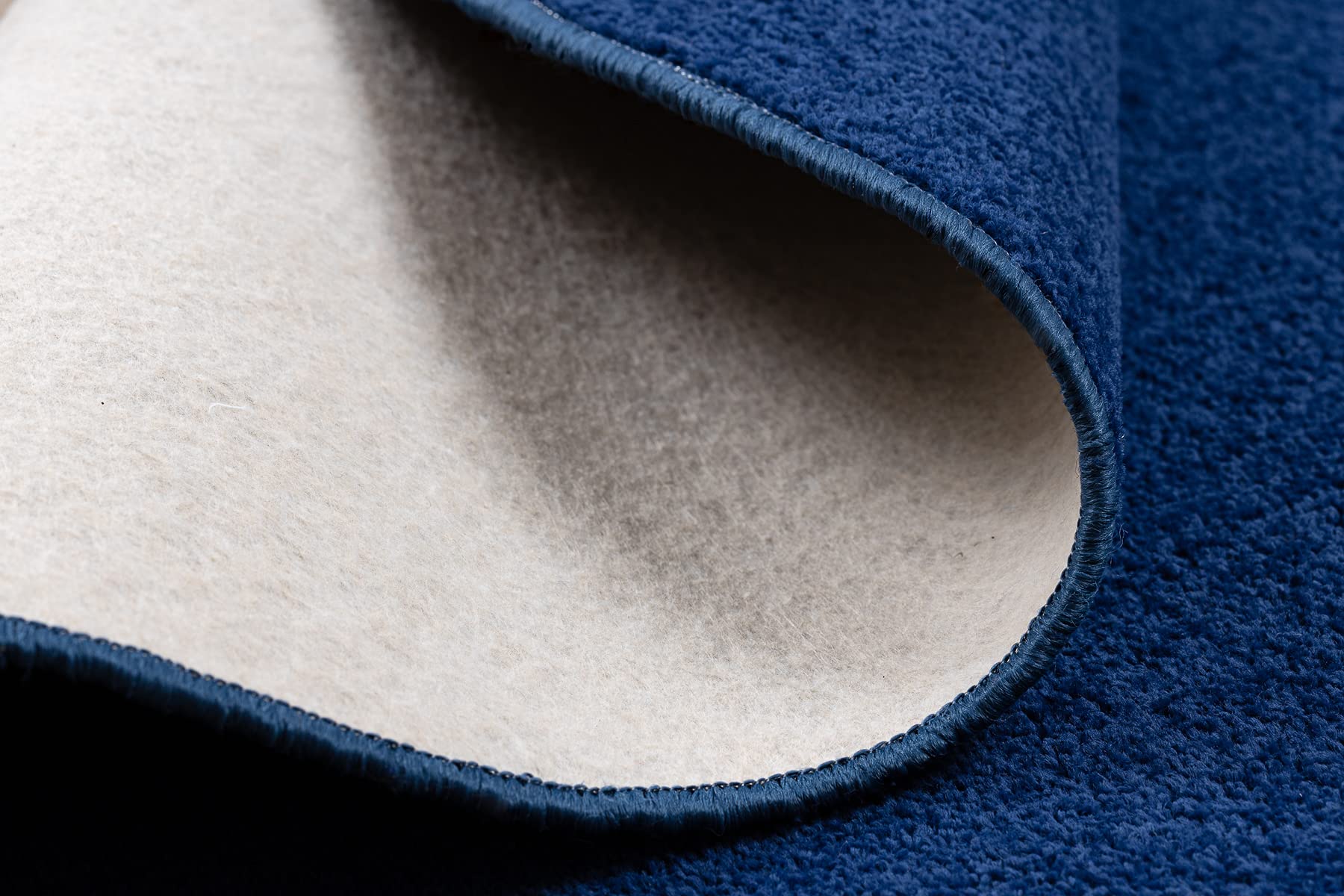 Dywan okrągły Eton niebieski koło 133 cm niebieski