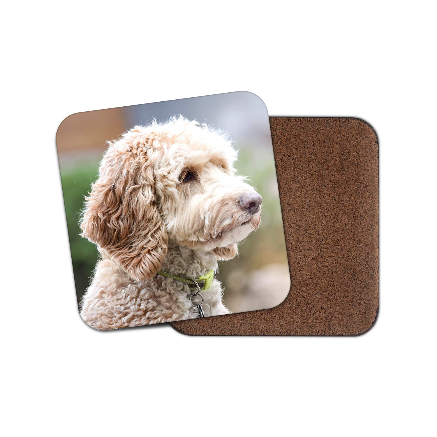 1 x Cute Labradoodle Coaster - Labrador Poodle Dog Puppy Animals Pets #15534