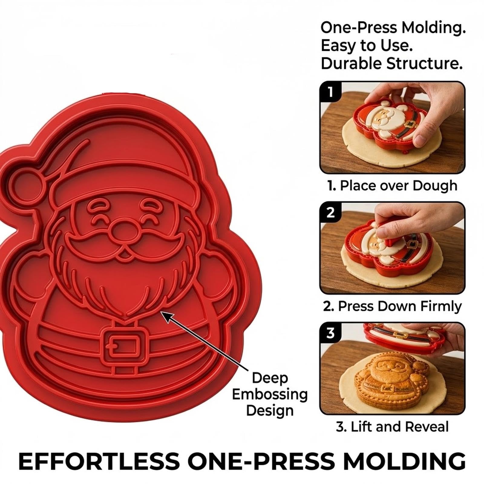 Stampi for mini torta di Natale a 9 modelli, stampi for goffratura