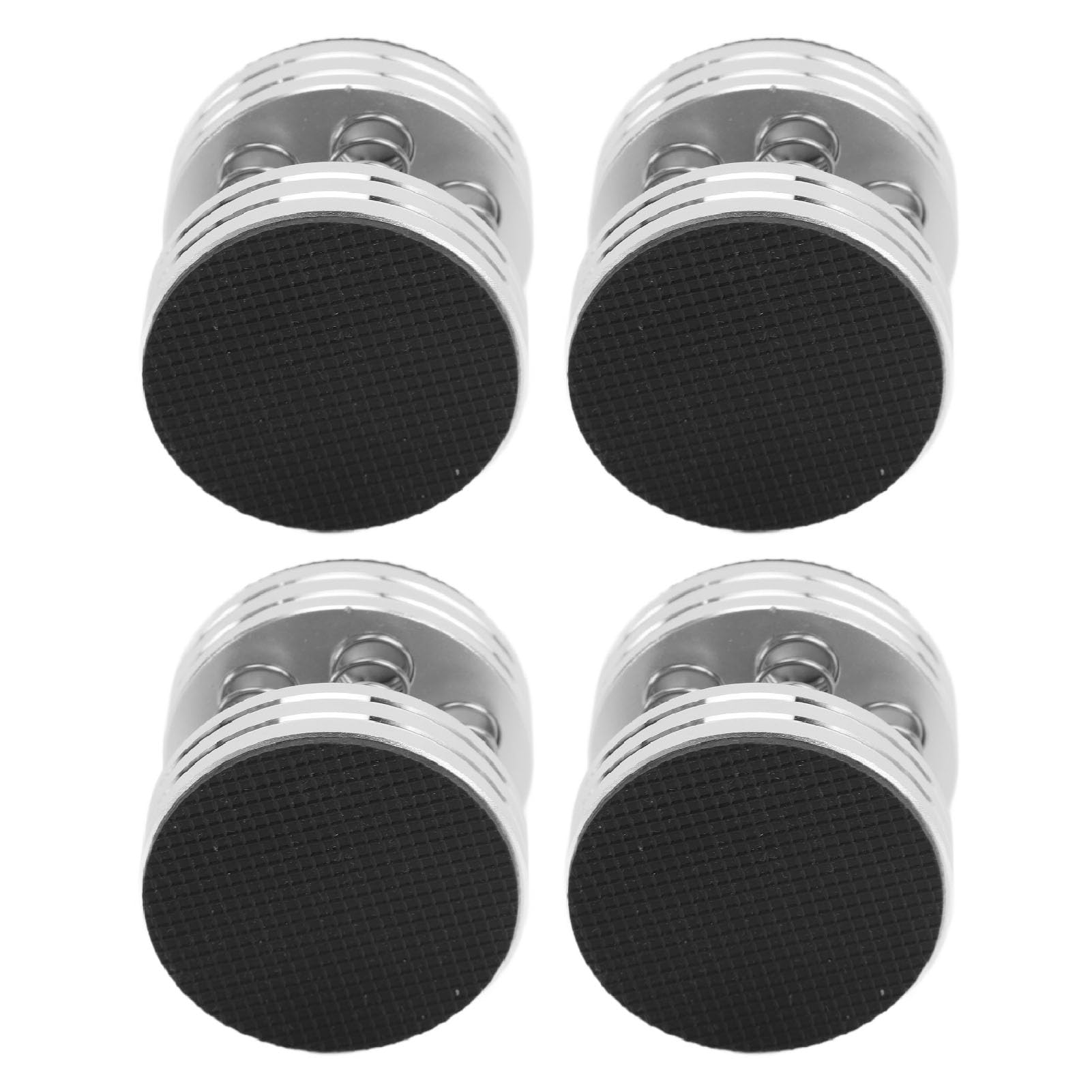 Piedini Isolanti per Altoparlanti, 4 Pezzi Piedini Isolanti per Subwoofer con Riduzione delle Vibrazioni in Lega di Alluminio, capacità di Carico 10 Kg, per Giradischi con Gomma Antiscivolo