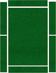 Pano Para Mesa De Bilhar De Até 2,40x1,40 - Pedra E Tabelas Cor:Verde