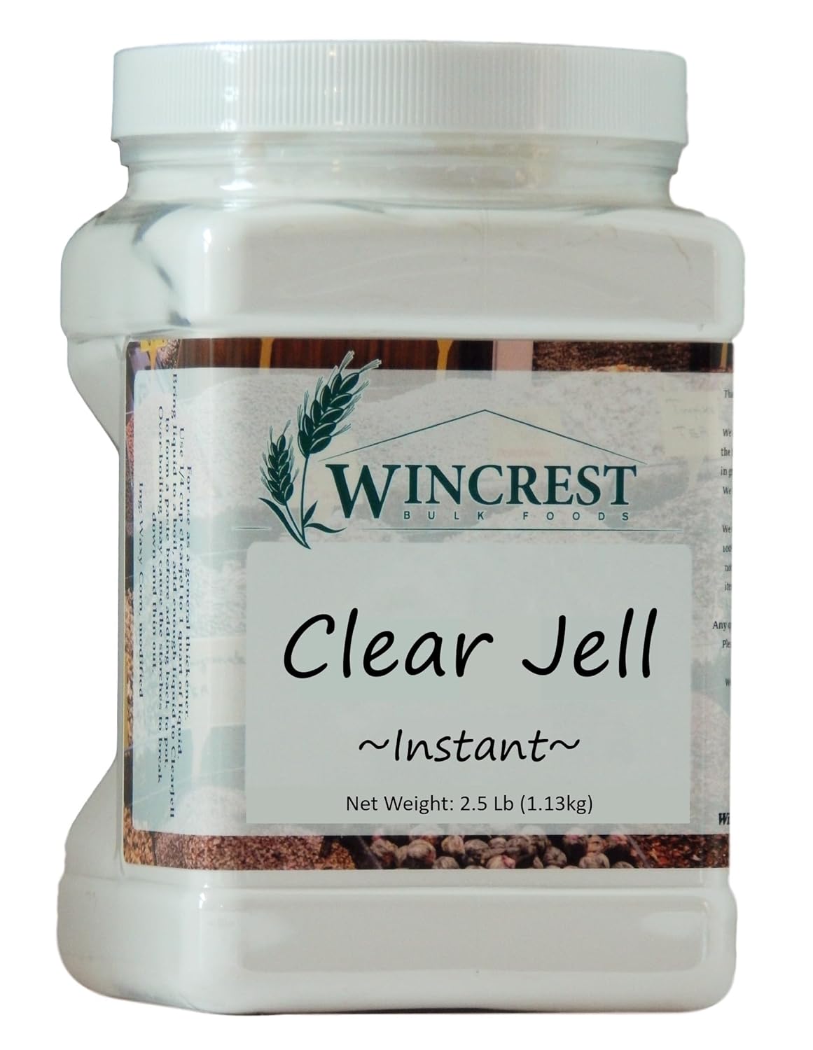Clear Jel Canning Starch - Instant - 2.5 Lb Economy Size Container (40 Oz)