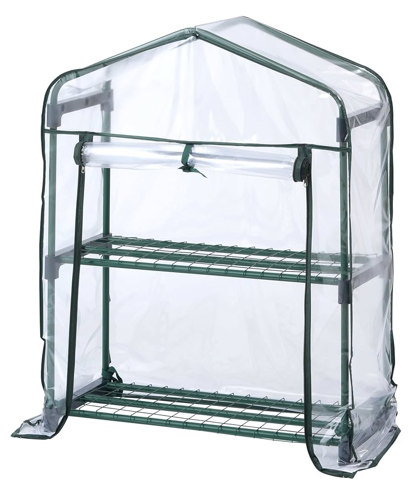 Amazon.co.jp: タカショー 温室 ビニール温室 スリム 2段 幅69cm