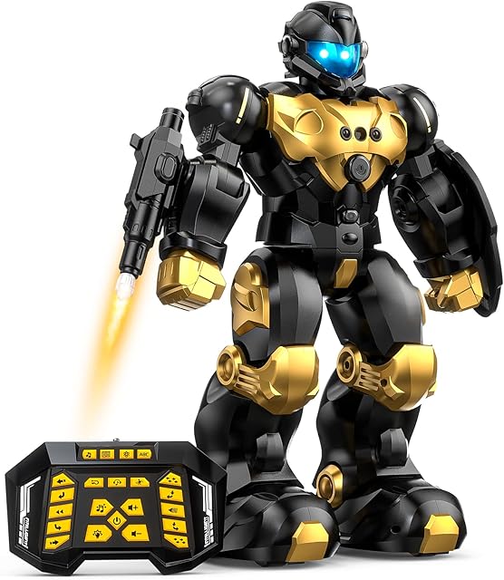 Bakoherp Robot Toy Gifts for Kids, Large Remote Control Robot Toy, RC Gesture Control Robot Programmable, Educational Robot Walking, Dancing, Singing, Birthday Gifts for Boys Girls Age 5-10