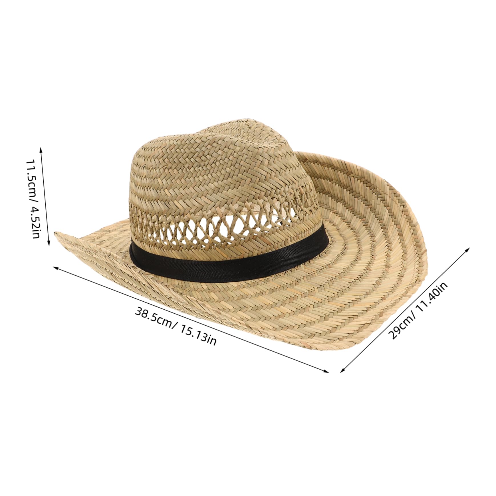 minkissy Sombrero de Verano para Hombre de Paja Beige ala Ancha, Diseño Tejido a Mano, Protección Solar Integral y Decoracion Verano para Pesca y Camping