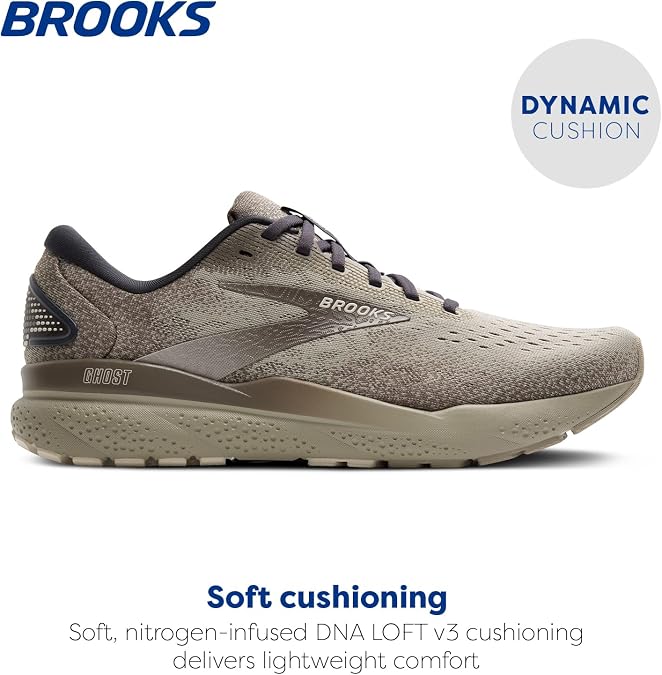Brooks メンズ Ghost 16 ニュートラル ランニングシューズ, ロンドン-フォグ/ファルコン/ココナッツ。, 7