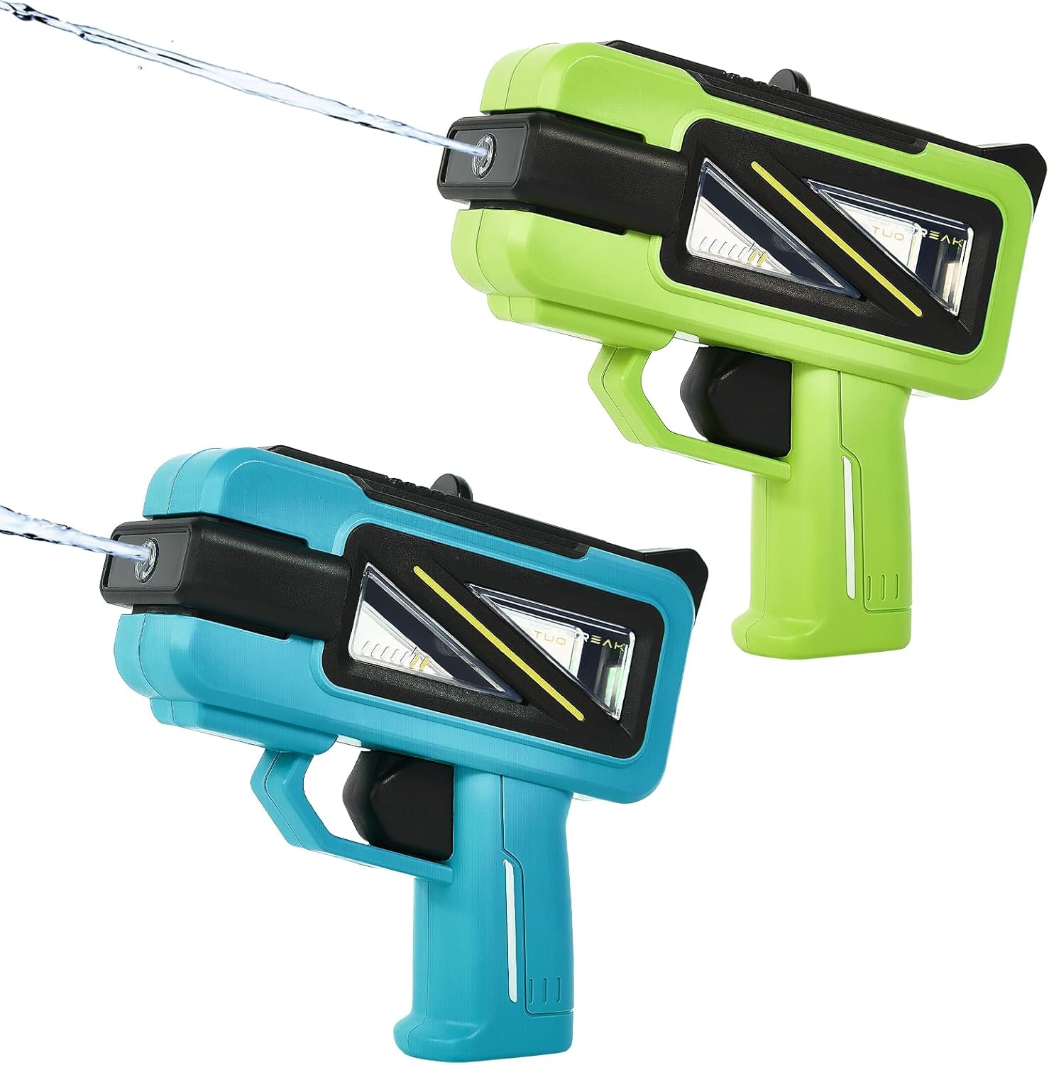 2 Pack Water Guns for Kids Adults - 150CC Squirt Water Toy Gun Super Water Blaster Soaker Long Range High Capacity Swimming Pool Beach Outdoor Water Fighting Toy for Boys Girls 2-packs
