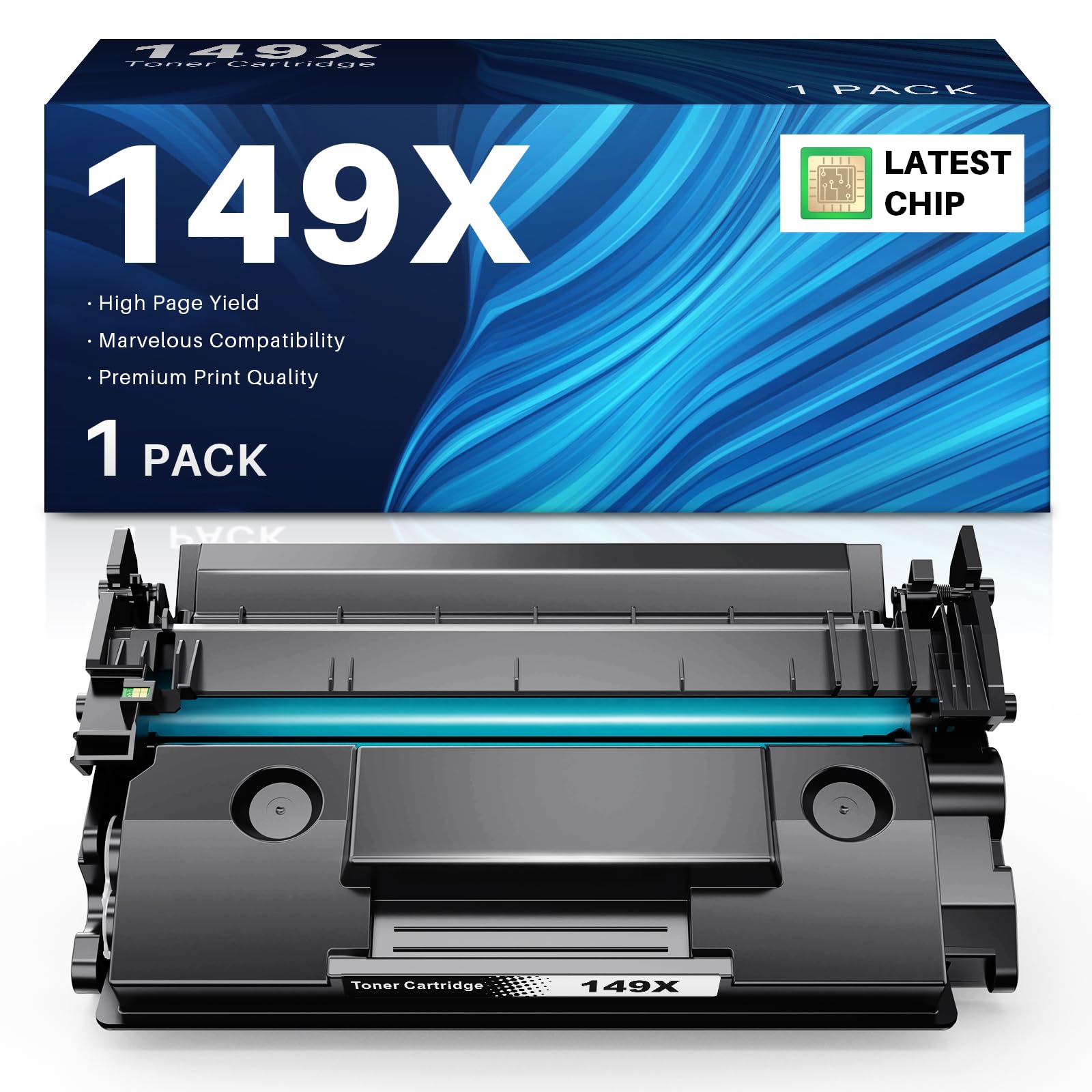INK4U 149X Toner Schwarz Mit Chip Kompatible für HP 149X W1490X LaserJet Toner 149A W1490A Kompatible für HP LaserJet Pro 4002d 4002dw 4002dn LaserJet MFP 4102fdw 4102dw 4102fdn Drucker (Toner 149X)