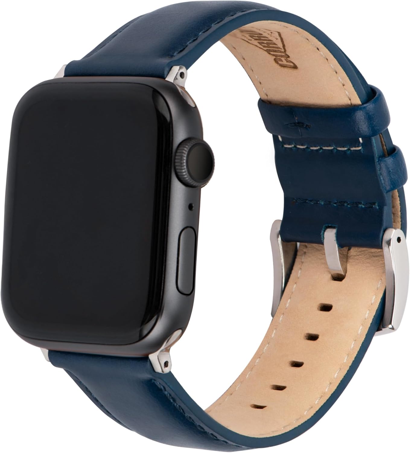 Leather Watch Bands Compatible with Apple Watch 49mm 46mm 45mm 44mm 42mm 41mm 40mm 38mm, Elegant Top Grain Leather Replacement Strap for iWatch Series 11 10 9 8 7 6 5 4 3 2 1 SE/Ultra 3 2 1