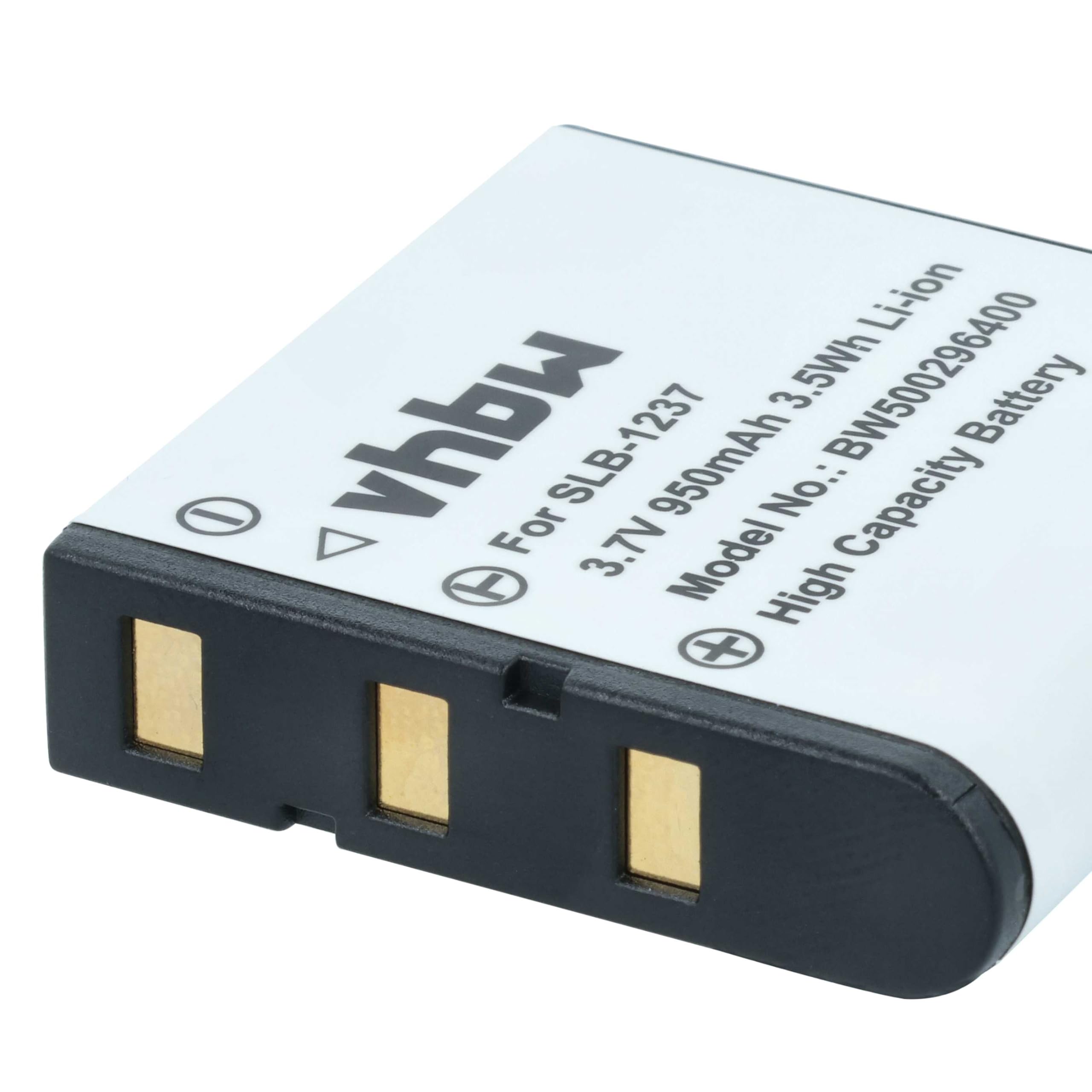 3 x zestaw baterii VHbw 950 mAh do aparatu zastępuje Samsung SLB-1237, Epson EU-94, EPALB2, B31B173003CU, B32B818242, Sigma BP-31