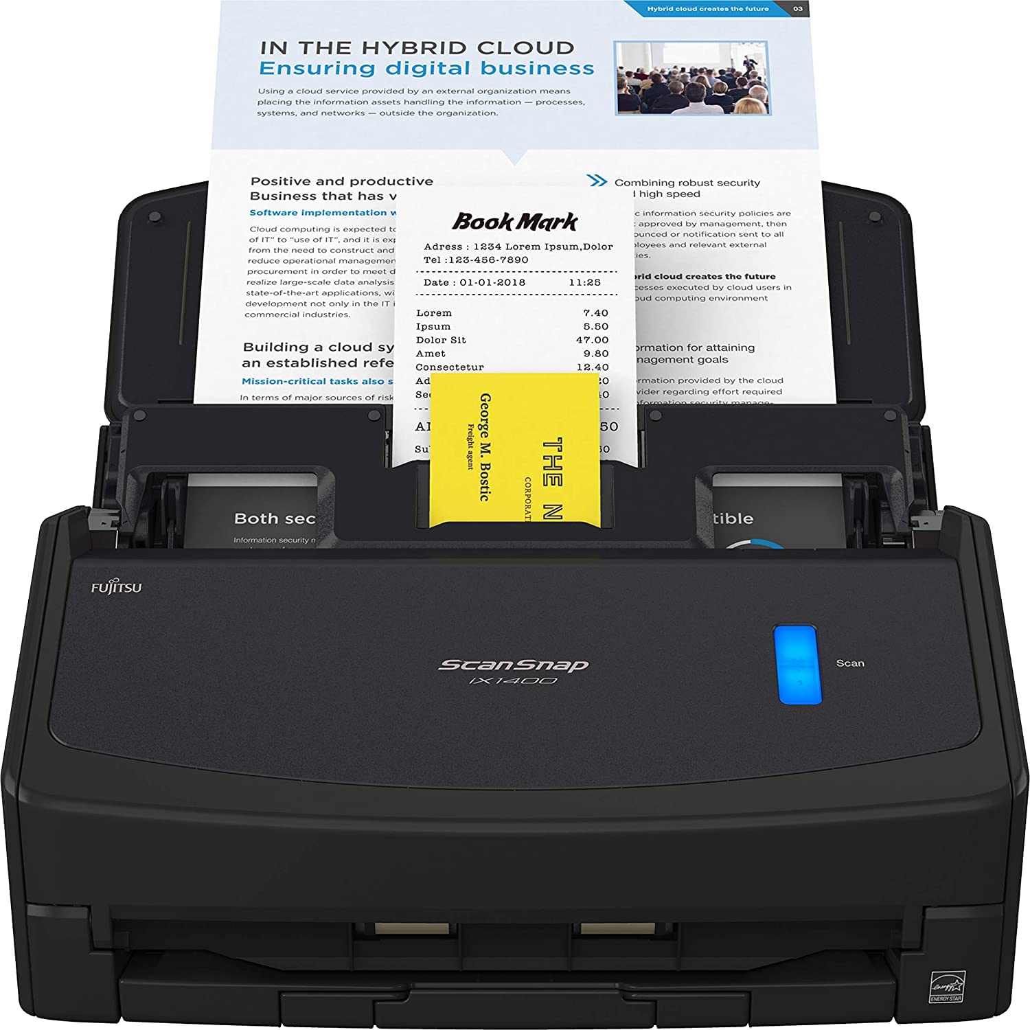 Buy Fujitsu ScanSnap iX1400 Black A4 Scanner. 40ppm, Duplex scanning