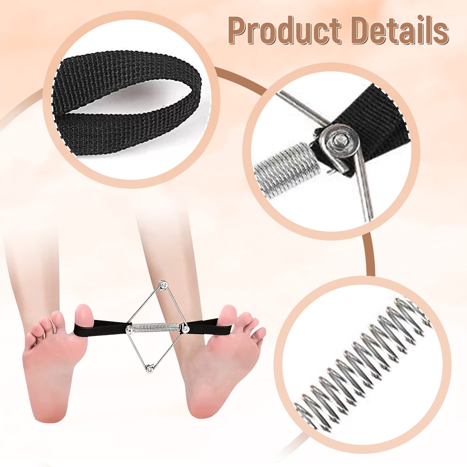 Sharplace Bunion Nylon Steel Elastic Toe Exerciser Toe Stretcher for Big Toe Joint Toe Alignment - Image 3