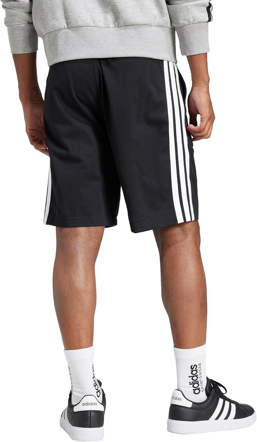adidas mens Essentials 3-stripes Single Jersey 10-inch Shorts - Image 2