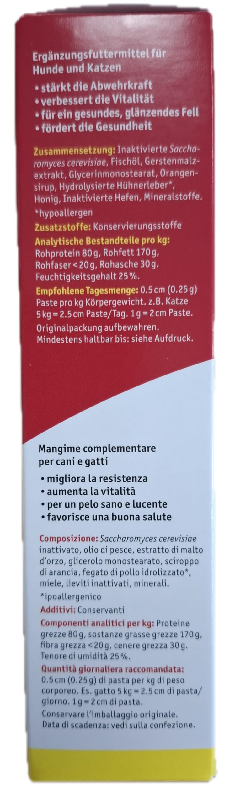 Anima Strath Paste für Katzen und Hunde - (125g) Ergänzungsfutter mit Kräuterhefe, 61 Mikronährstoffen Vitaminen & Mineralstoffen, tägliche Fütterung & Fellpflege