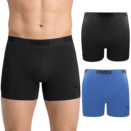 Kit 2 Cuecas Boxer Puma Toque Gelado Poliamida Sem Costura Dry Fit Sport Masculina