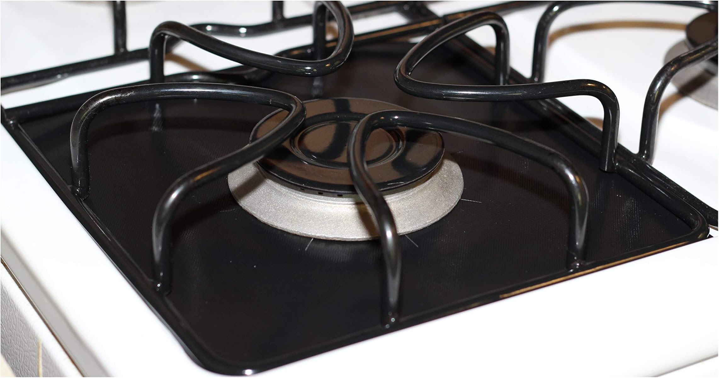 6 Pack Heavy Duty Gas Burner Stovetop Range Liner Protectors - Keep Your Stove Clean