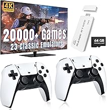 Wireless for TV HDMI Gaming Plug & Play Video Game 4K HD Game Stick| Wireless Stick with Game Built-in 21,000+ Games & 64Gb, 23 Emulators TV Gaming Console for All