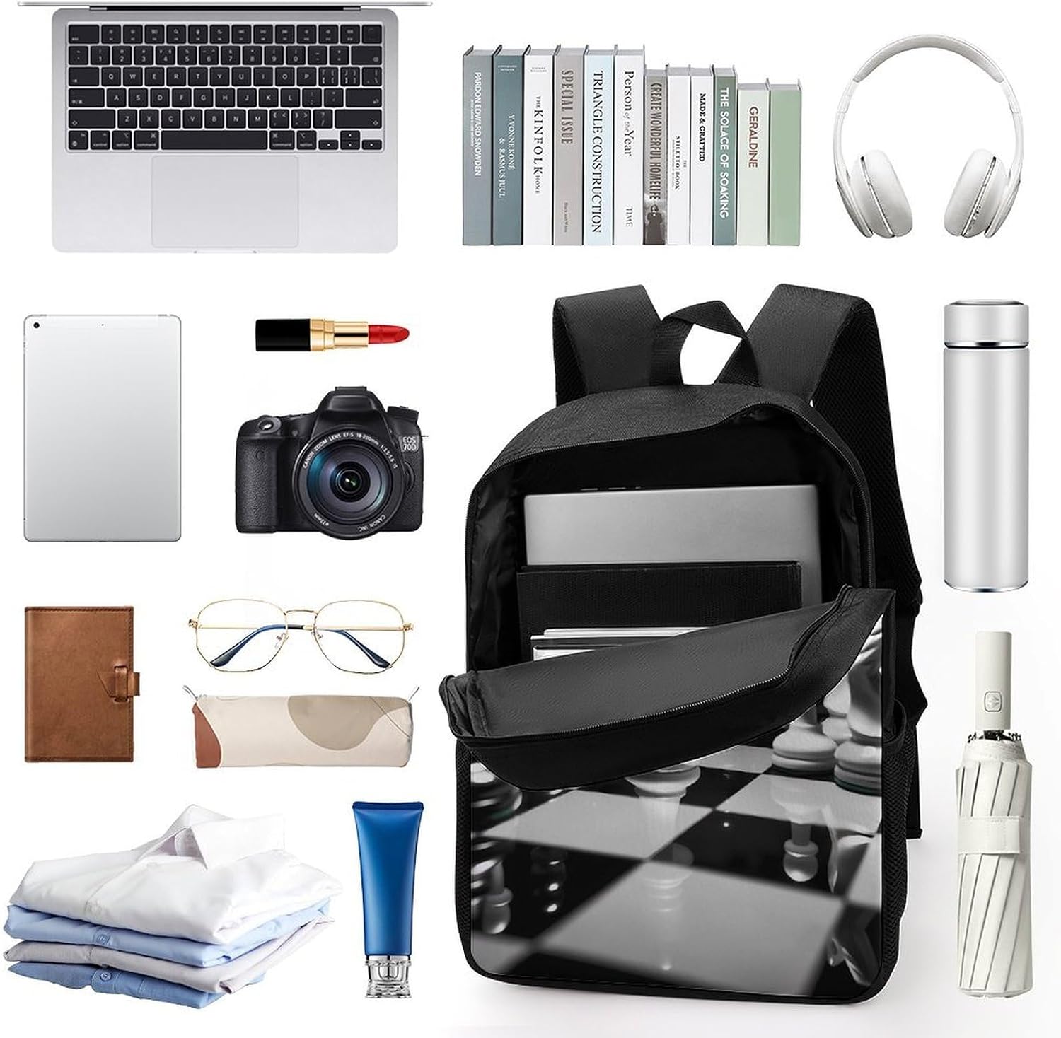 Laptop Backpack 17 Inch for Travel Work Rucksack Book Bag image 3