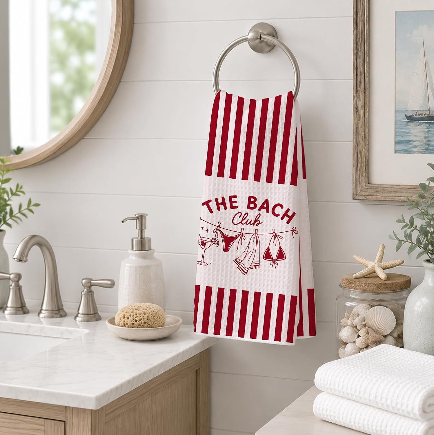 Beach Bachelorette Kitchen Towels, Bachelorette Party Decor image 3
