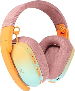 Wireless Gaming Headset, BT5.2/2.4GHz Wireless/3.5mm Wired Connection, RGB Foldable Bluetooth Headphone with Built In Mic, 50H Playtime, Only Wired Mode for Xbox (Chameleon)