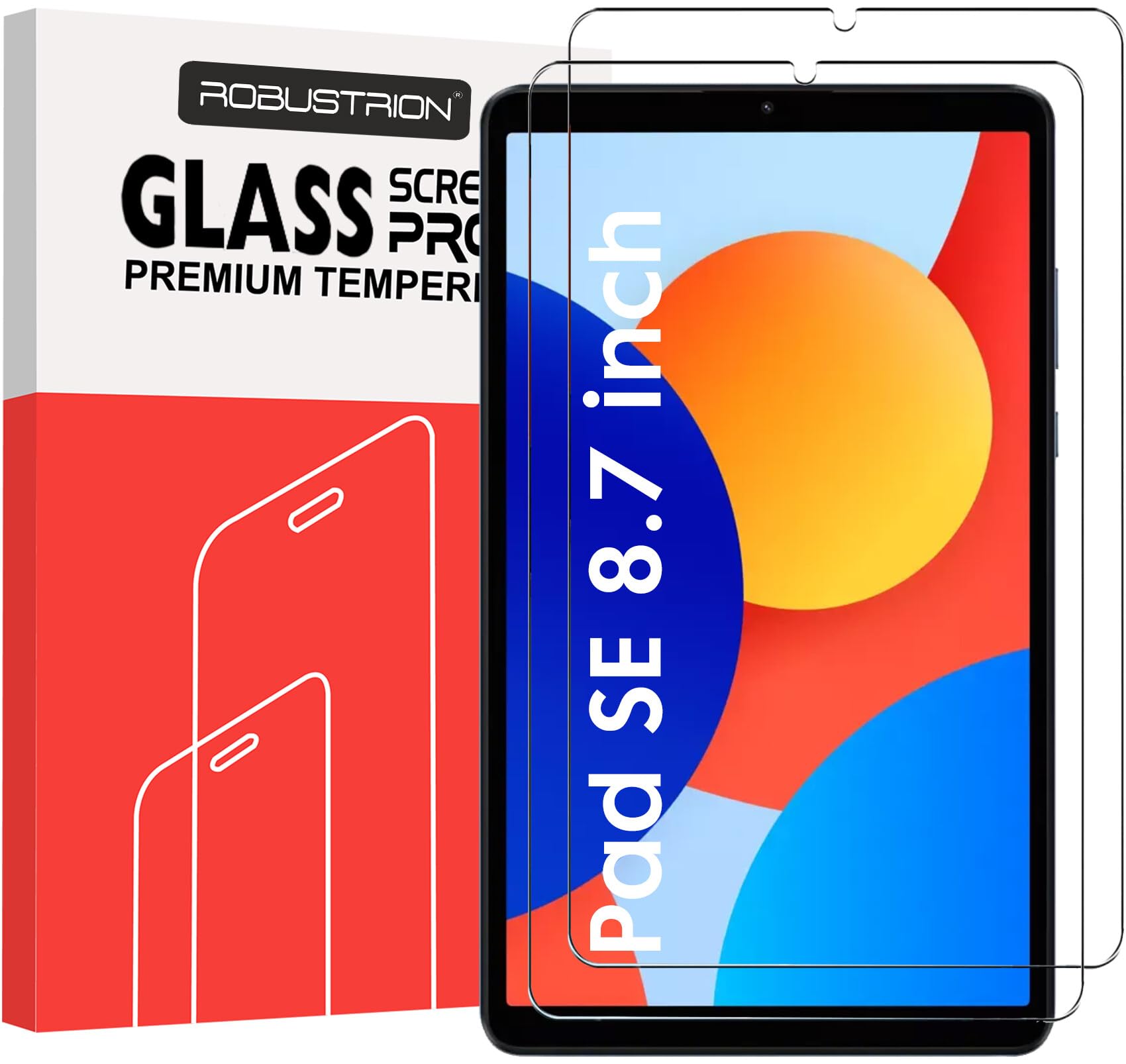 Robustrion 2 Pack Tempered Glass for Redmi Pad SE 4G 8.7 inch Screen Protector Guard for Redmi Pad SE 8.7 Inch Tablet (B0DCJJK5SQ) Amazon Price History, Amazon Price Tracker