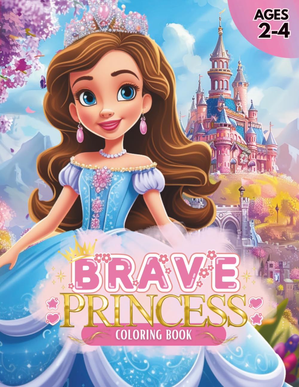 Brave Princess: Coloring Fun for Brave Little Hands Ages 2–4 (Princess Dreams)