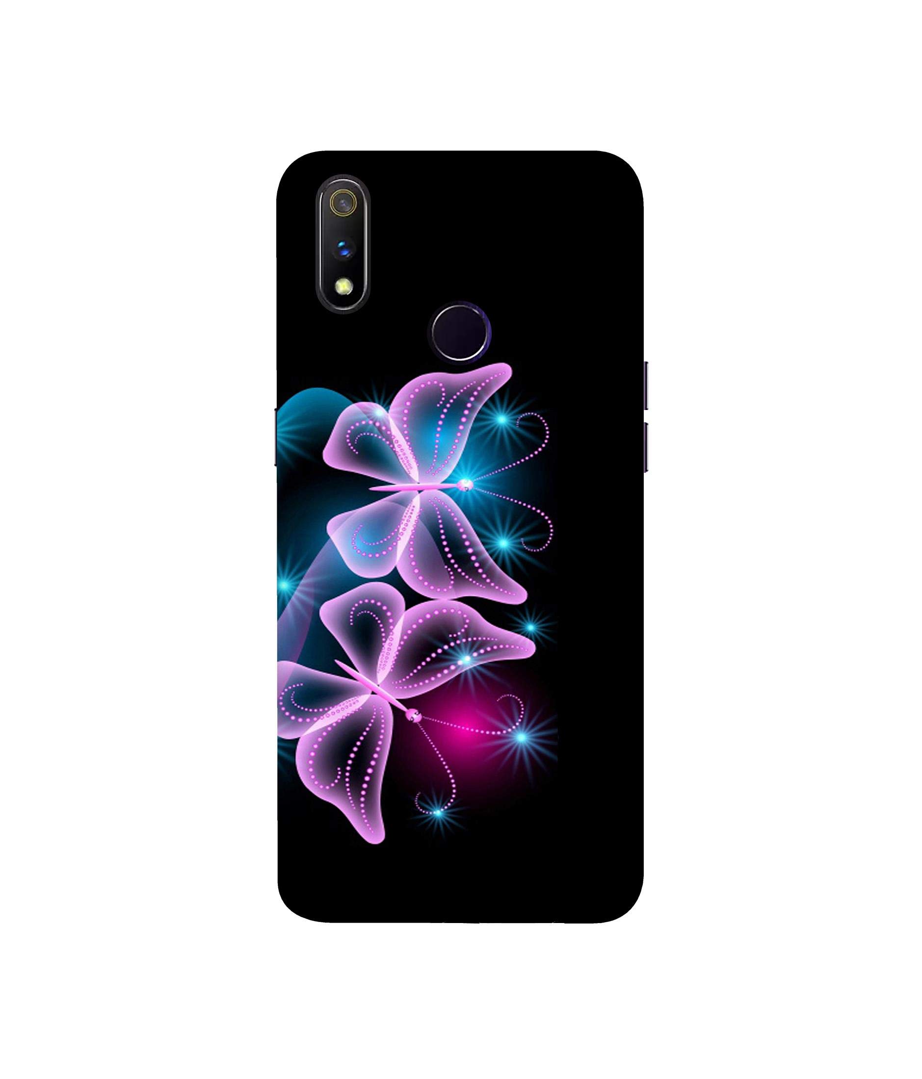 Amazon Brand - Solimo Plastic Designer Butterflies Neon Light 3D Printed Hard Back Case Mobile Cover for Realme 3 Pro, Multi-Coloured (B0853X9ZBX) Amazon Price History, Amazon Price Tracker