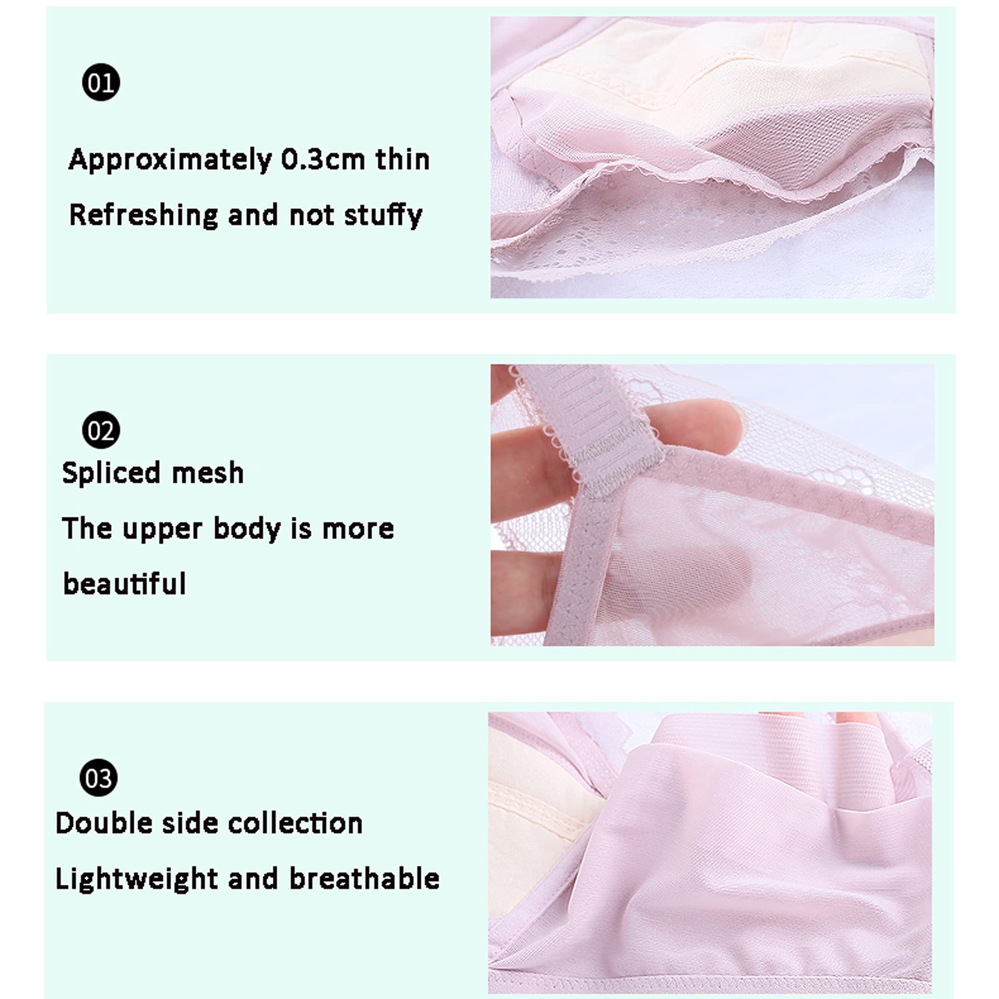 Conjunto de sujetador y bragas para mujer, cobertura completa, sujetadores sin cables, sin relleno, conjunto de lencería de encaje sexy de dos piezas (color : tono de piel, tamaño: 85E)