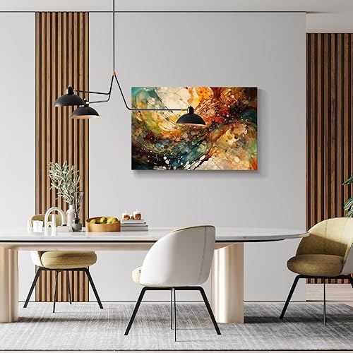 Miniatura 460 de Lienzo artístico para pared, pinturas de arte abstracto, fantasía azul, grafiti colorido sobre fondo blanco; decoración artística moderna para sala