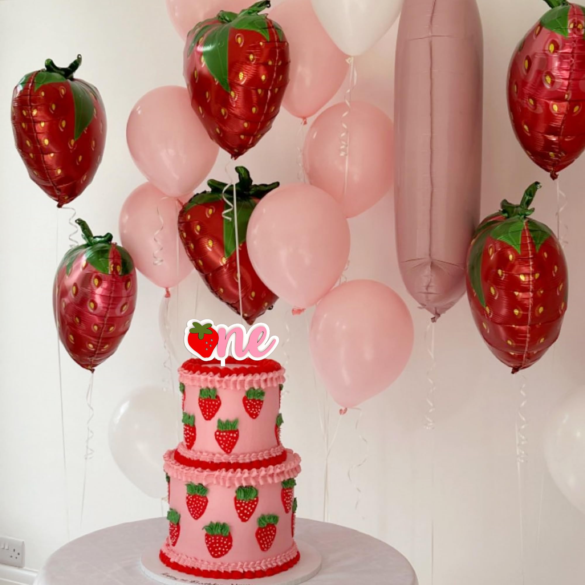 Amazon.com: Strawberry Cake Topper - Sweet One Strawberry Birthday