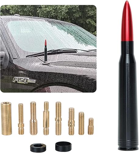 Antena Bullet Antena de repuesto para vehículo y camión compatible con Ford F150 F250 F350 Super Duty Raptor Dodge RAM 1500 2500 3500 (antena de