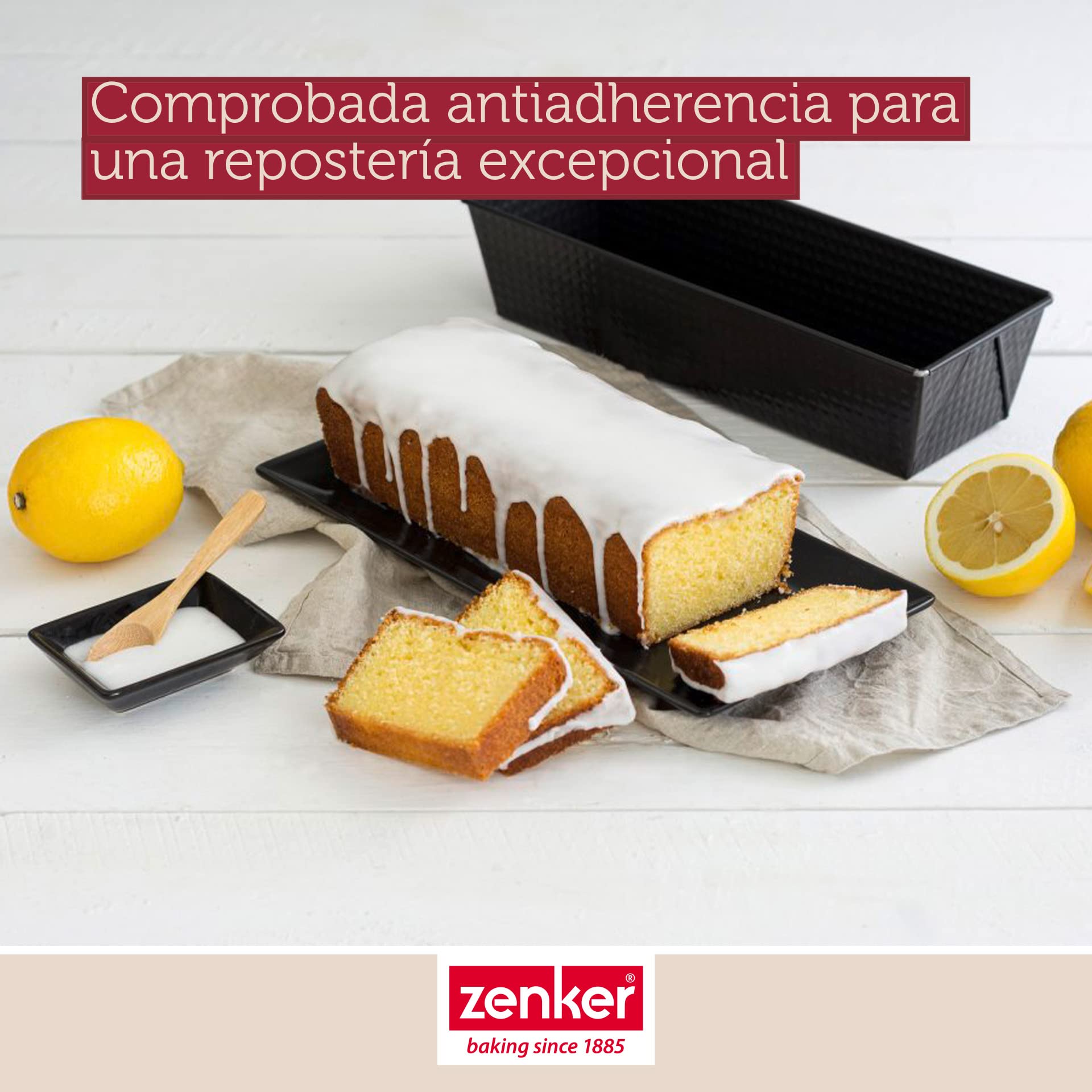 Zenker Set de Repostería, incluye 1 Molde Redondo Desmontable 24 cm, 1 Molde Rectangular 25 cm y 1 Molde Desmontable de 2 Fondos 26 cm…