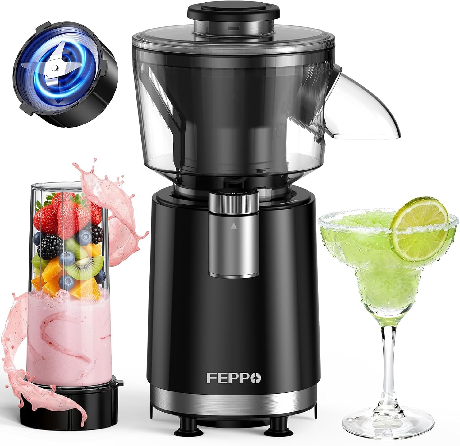  Snow Cone Machine & Smoothie Blender 2 in 1, 700W Powerful Shaved Ice Machine Slushine Machine, Frozen Margarita Machine with Stainless Steel Blade, Smoothie Recipe, for Home Kitchen Party thumbnail
