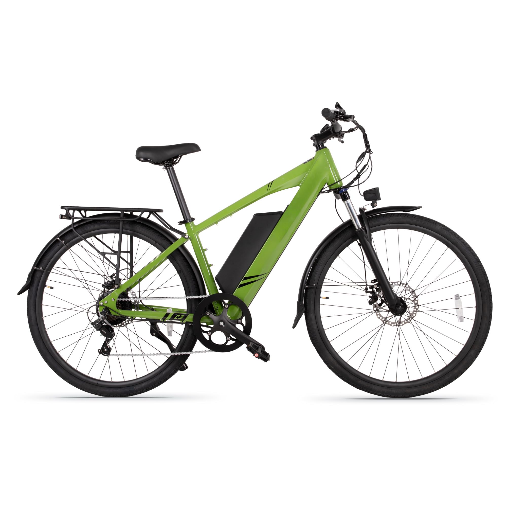 C3 Vélo Électrique de Ville et VTC Adulte Homme/Femme – Moteur 250W, Batterie Amovible 48V 10.4Ah, Autonomie 70km, 7 Vitesses, Pneus 700C, Fourche Suspendue, Écran LCD