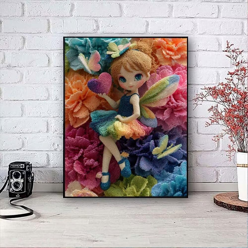 Dziewczyny Kwiaty w Kolorze Diamentowym Malowanie Dorosłych Zestawów, 5D Okrągłe Diamenty Malarstwo Dzieci Malarstwo, Diamant Art Haft Cross Stitch Obrazy, Mozaika Sztuka Do Dekoracji Ściany 70x90cm