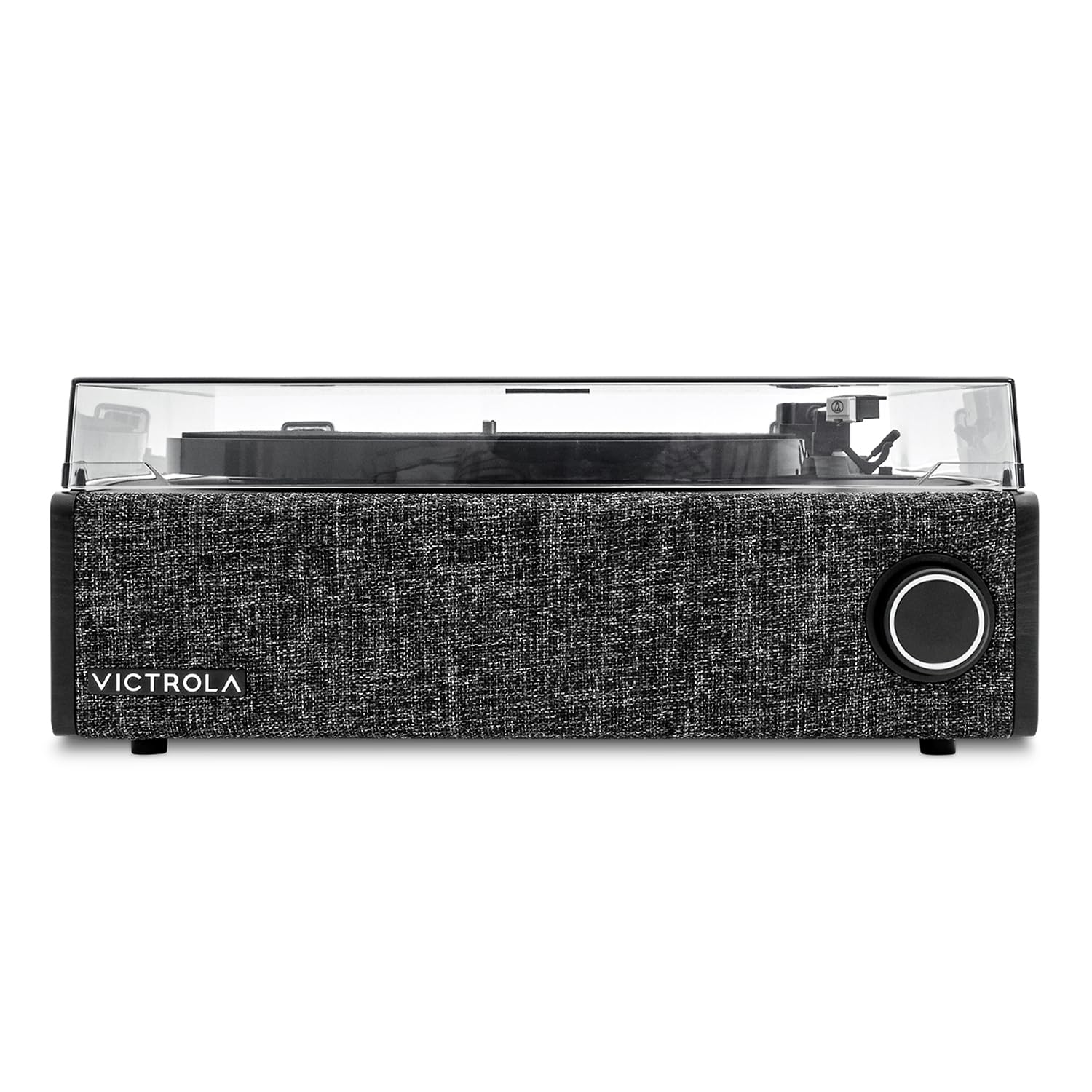 Victrola Eastwood LP – Giradischi Bluetooth a 3 velocità con testina MM Audio Technica AT-3600L, uscita Bluetooth Vinyl Stream, altoparlante flottante anti-salto, uscita RCA e jack da 3,5 mm (Nero)