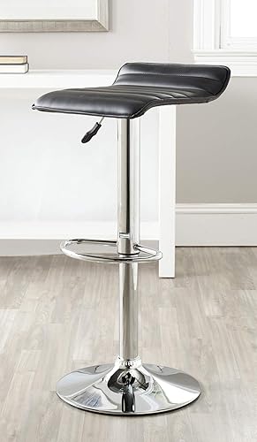 Miniatura 2 de Safavieh Home Collection Kemonti Taburete giratorio ajustable de gas de 22.4 a 30.9 pulgadas Blanco,Negro