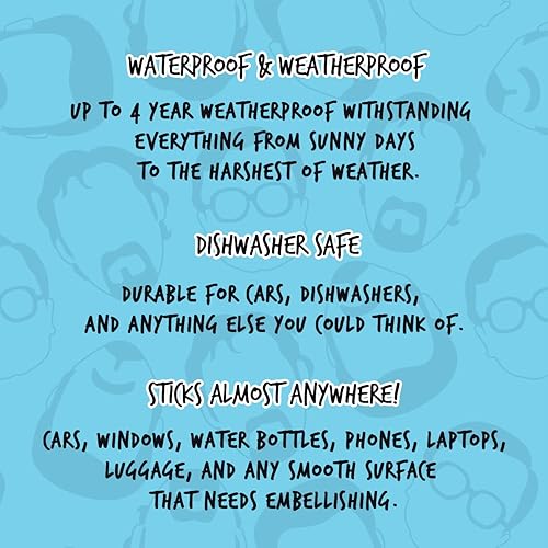 Miniatura 8 de Trailer Park - Paquete de calcomanías de burbujas para niños (paquete de 2) calcomanías de burbujas y bastardo verde, mercancía oficial de Trailer
