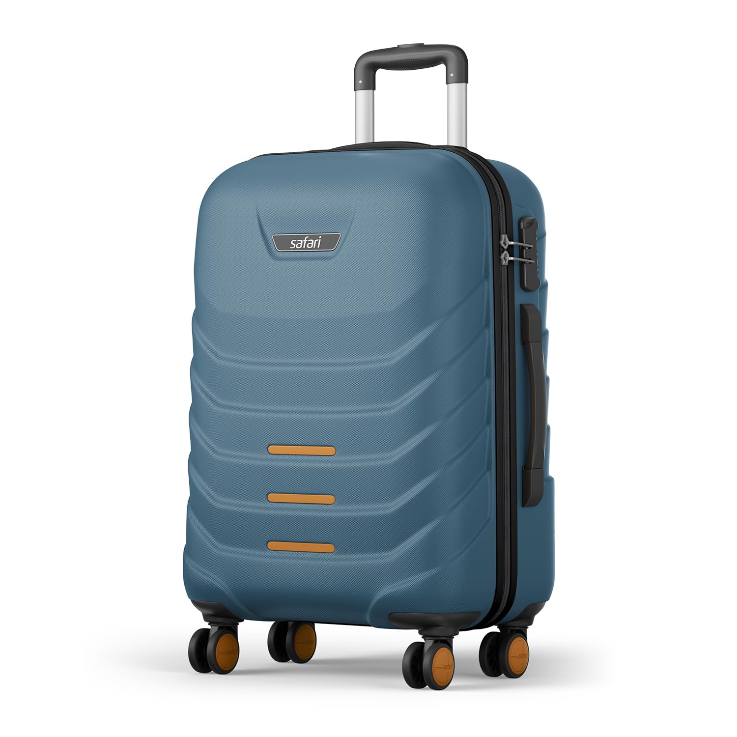 Crescent 8 Wheels 76cm Large Check-in Trolley Bag Hard Case Polycarbonate 360 Degree Wheeling System Luggage, Travel Bag, Suitcase for Travel, Trolley Bags for Travel, Ink Blue