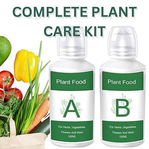 Miniatura 3 de Nouri Fertilizante líquido hidropónico para plantas de nutrientes A y B, sistema de cultivo hidropónico, accesorio para plantas de interior,