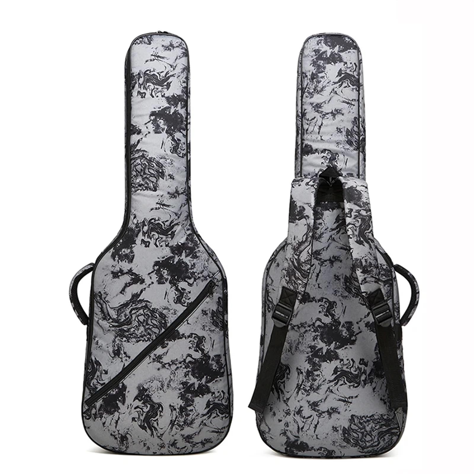 Funda para Guitarra Bolsa for Guitarra eléctrica, 900D, Impermeable, Tela Oxford, Correas Dobles, Estuche Blando, Plegable, Relleno de Esponja 12 mm(Size 2)