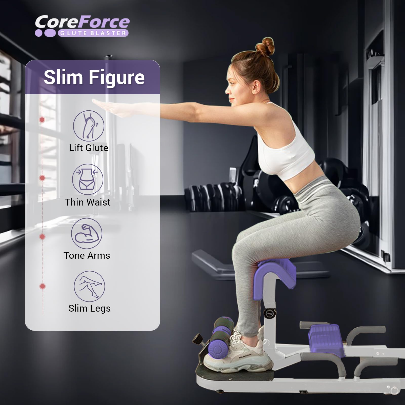 Squat Machine Core Force Glute Blaster Premium Hip Thrust Ab